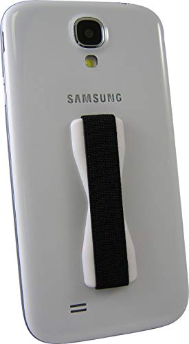 LOVEHANDLE Original Phone Grip - Black Strap, White Base