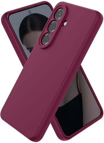CUZMIGO Liquid Silicone Case for Samsung Galaxy S26 Plus, Burgundy | Soft Liquid Silicone, Raised Camera Lens Protection, Multiple Neon Bright Colors, Microfiber Lining, Smooth Grip, Slim Fit - color: Burgundy, size: S26 Plus