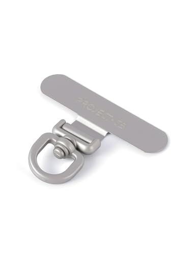 Phone Lanyard Tether Tab,Phone Strap Metal Patch,Universal Phone Lanyard Tether Patch Without Adhesive - color: Silver