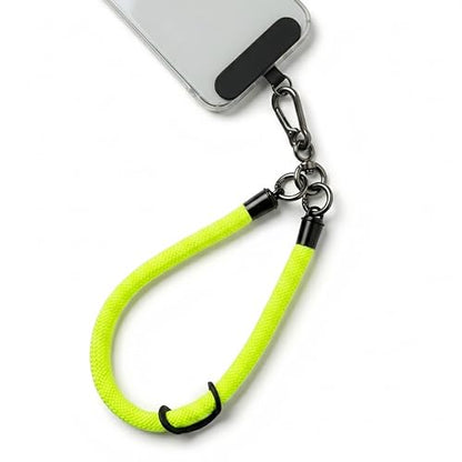 Phone Lanyard Wrist Strap Soft Rope Phone Strap Wrist Lanyard Heavy Duty - color: Fluorescent Yellow