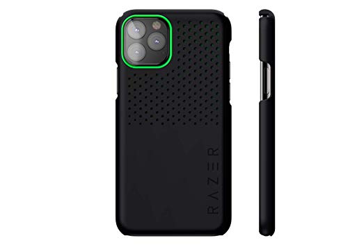 Razer Arctech Slim for iPhone 11 Pro Case: Thermaphene & Venting Performance Cooling - Wireless Charging Compatible - Matte Black - color: Matte Black