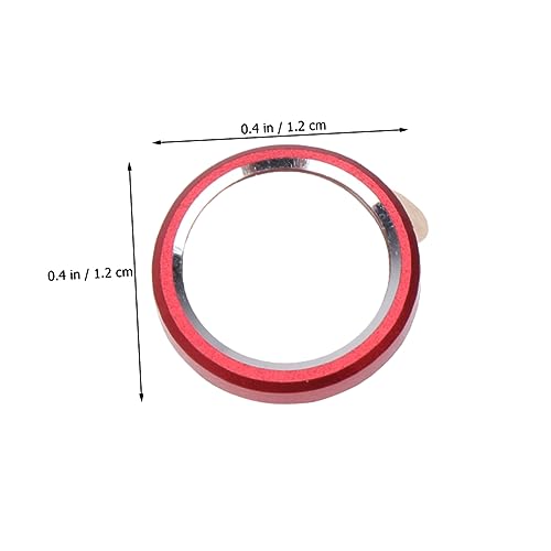 Lurrose 3pcs Metal Lens Protector Ring for Scratch-resistant Camera Lens Guard Circle Easy to Install Protection High-end Metal Texture Red - color: Red