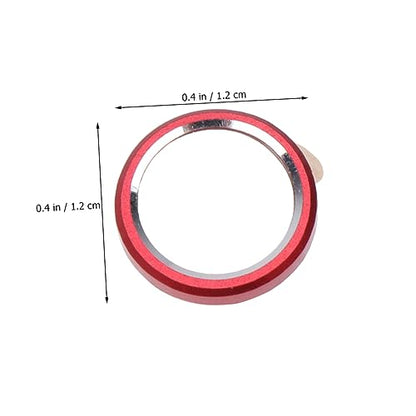 Lurrose 3pcs Metal Lens Protector Ring for Scratch-resistant Camera Lens Guard Circle Easy to Install Protection High-end Metal Texture Red - color: Red