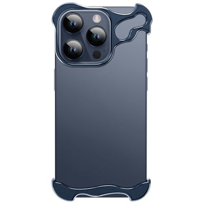 Frameless Phone Case Crafted for iPhone 13 Pro Blue - color: Aluminum Blue, size: iPhone 13 Pro