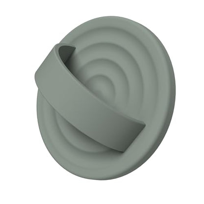 Magnetic Phone Grip for MagSafe, Silicone Ring Grip, Calke Green - color: Calke Green