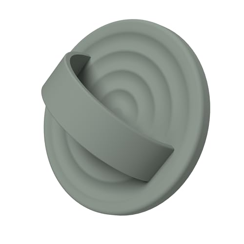 Magnetic Phone Grip for MagSafe, Silicone Ring Grip, Calke Green - color: Calke Green