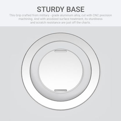 Grat 3 Lite for Magsafe Magnetic Phone Grip, Silver - color: Grip-Silver
