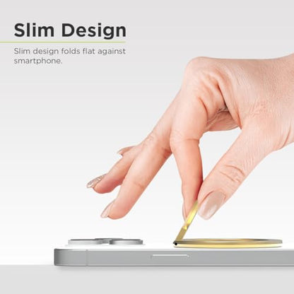 PureGear Magnetic Phone Grip for MagSafe, 360° Ring Kickstand - color: Gold
