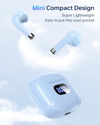 KTGEE Wireless Earbuds Bluetooth 5.3 Ear Buds Headphones, 40Hrs Playback - color: Z-Blue