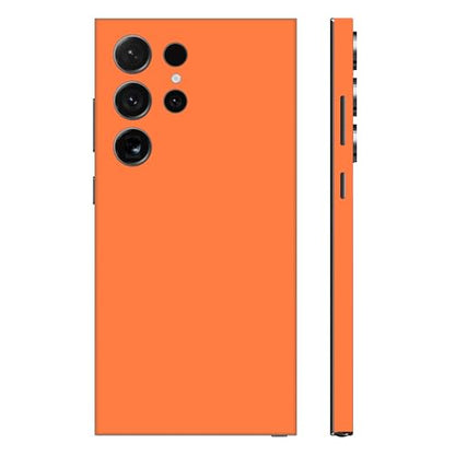 2 Pack Skin Wraps Compatible with Samsung Galaxy S24 Ultra (Orange) - color: Orange
