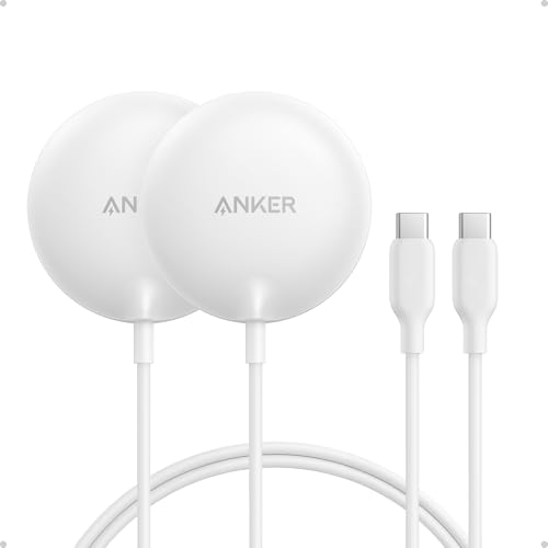 Anker Zolo MagSafe-Compatible Wireless Charger with Qi2 15W Fast Charging - color: White, size: 2 Pack