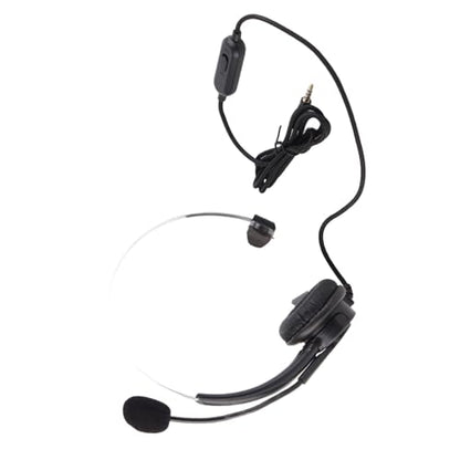 Wired Trucker Headsets, Mono Headset with Noise C Phone, 3.5mm Call Center Headset for Customer Service, Volume Control for Cellphone Laptop, Headband
