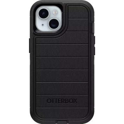 OtterBox iPhone 15, iPhone 14, & iPhone 13 (Only) - Defender Series Case - Black - Screenless - Rugged & Durable - with Port Protection - Holster Clip Includes - Microbial Defense Protection - color: Black