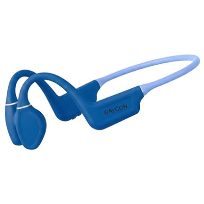 Raycon Bone Conduction Headphones - Open Ear Running Headphones & Bluetooth Earbuds, Sweat & Water-Resistant with Mic - color: Blue