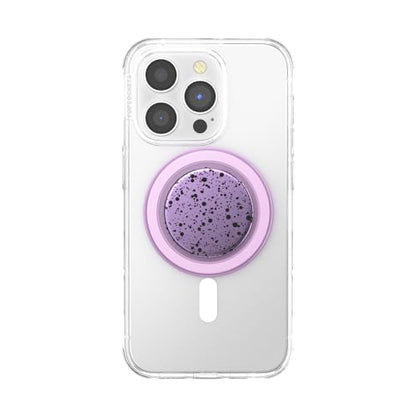 PopSockets Phone Grip for MagSafe, Magnetic Holder- Sugar Plum Speckle - color: Plum Speckle, style: MagSafe
