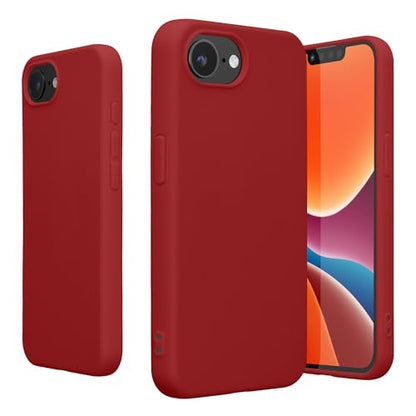 kwmobile Case Compatible with Apple iPhone 17e / iPhone 16e Case - Soft Slim Protective TPU Silicone Cover - Rhubarb Red - color: Rhubarb Red