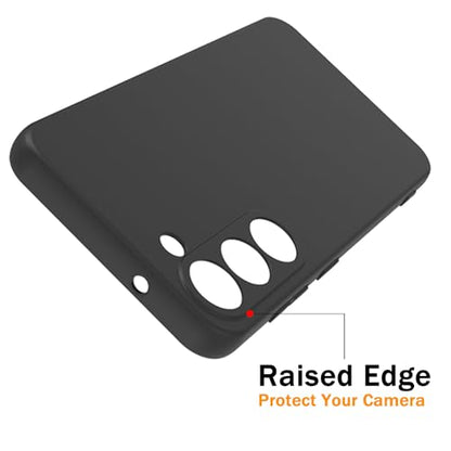 TENOC Phone Case for Samsung Galaxy A13 5G, Black Case Anti-Fingerprint Protective Bumper Matte Cover - color: Black Matte, size: A13