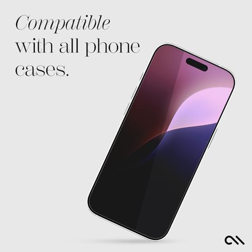 Case-Mate iPhone 16 Pro Screen Protector - Anti-Scratch Tempered Glass with Shatter Protection - Durable 9H Glass with Touch Sensitivity, Ultra High Clarity, Case Friendly, and Easy to Apply - Clear - size: iPhone 16 Pro