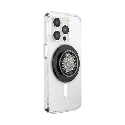 PopSockets Phone Grip for MagSafe, Magnetic Holder- Hammered Sun Black - color: Hammered Sun Black, style: MagSafe