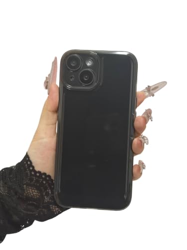Case Compatible with iPhone 14, Non-Yellowing Shockproof Anti-Scratch Clear Soft Phone Cover with Lens Protector - Clear Black - color: Clear Black, size: iPhone 14