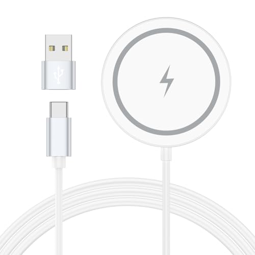 Magnetic Charger Wireless Fast Charging Pad for Samsung Galaxy Z Flip/Fold8 - color: White