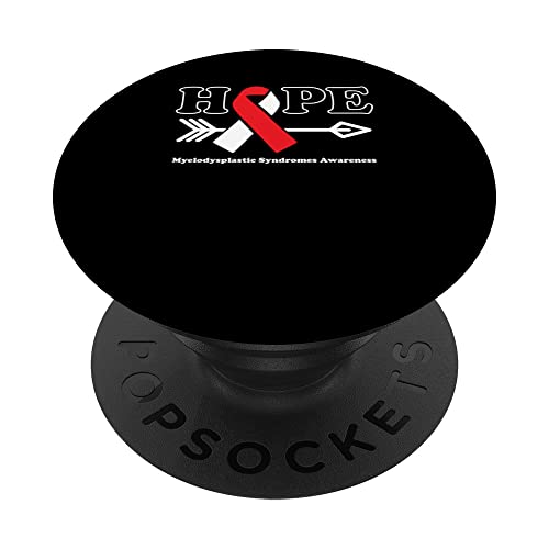 Hope - Myelodysplastic Syndromes Awareness Ribbon PopSockets Swappable PopGrip