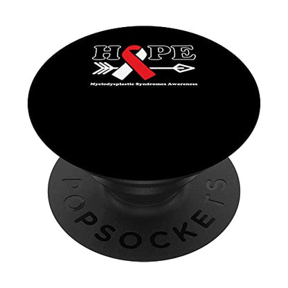 Hope - Myelodysplastic Syndromes Awareness Ribbon PopSockets Swappable PopGrip