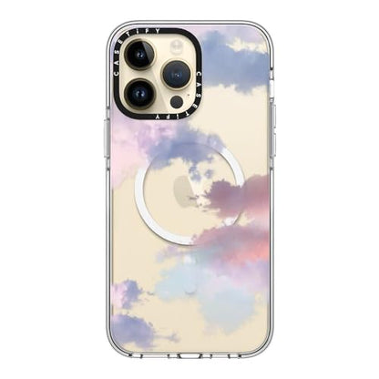 CASETiFY for iPhone 14 Pro Max Case - Impact Clear Compatible with MagSafe | Not Yellowing | 6.6 ft. 3X Military Grade Drop Protection | Clouds | Clear - color: Clouds, size: Iphone 14 Pro Max (6.7")