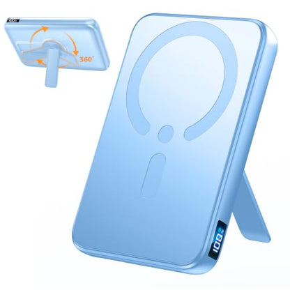 Portable Charger 12000mAh, Foldable Stand, for Magsafe Power Bank