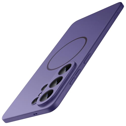 JETech Magnetic Slim Case for Samsung Galaxy S26 Ultra, Heron Purple | Compatible with MagSafe, Anti-Slip Grip, Full Camera Lens Protection, Ultra-Thin Lightweight, Matte Finish Phone Cover - color: Heron Purple, size: Galaxy S26 Ultra