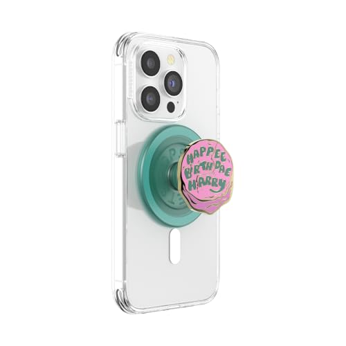 PopSockets Phone Grip for MagSafe, Magnetic Holder- Happy Bday Harry - color: Enamel Birthday, style: MagSafe