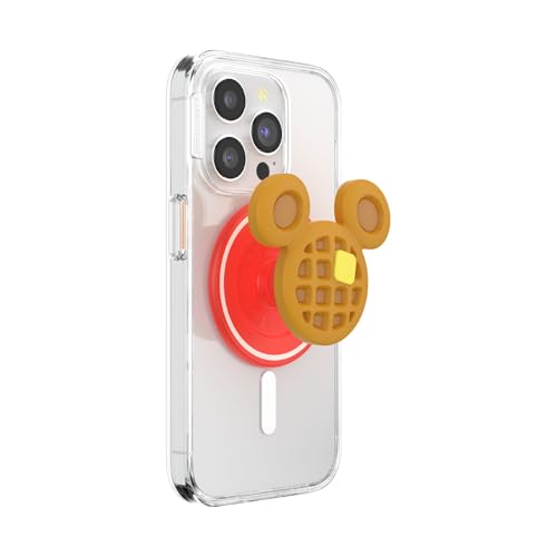 PopSockets Phone Grip for MagSafe, Magnetic Holder- PopOut Waffle - color: Mickey Waffle, style: MagSafe
