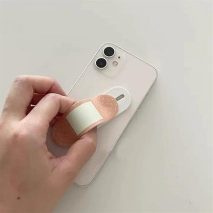 4 Pieces Bandage Phone Grip Holder Cute Cell Phone Grip Stick Telescopic Finger Strap Stand Universal Finger Kickstand for Most Smartphones