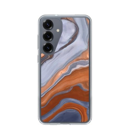 OtterBox Samsung Galaxy S25+ Symmetry Series Clear Magnet Case - High Desert Marble (Blue) - color: High Desert Agate, style: Samsung Galaxy S25+
