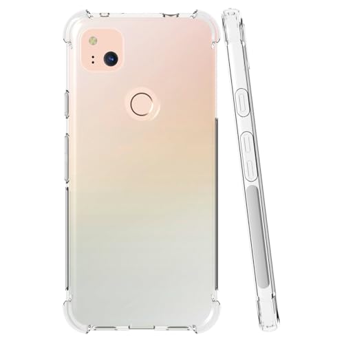 Case for Google Pixel 4A (Not Fit for Pixel 4A 5G) G025J, GA02099 Case, Soft Clear TPU Phone Cases, Slim Silicone Protective Shockproof Transparent Cover for Google Pixel 4A Crystal Clear