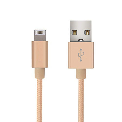 3FT Fast Charging Lightning Cable,Apple MFi Certified USB to Lightning Charger + Sync Cable Compatible with iPhone 11/11 Pro/11 Pro MAX/XS/XS MAX/XR/X/8/8 Plus/7/7 Plus/MacBook (B/Rose Gold) - color: B/Rose Gold