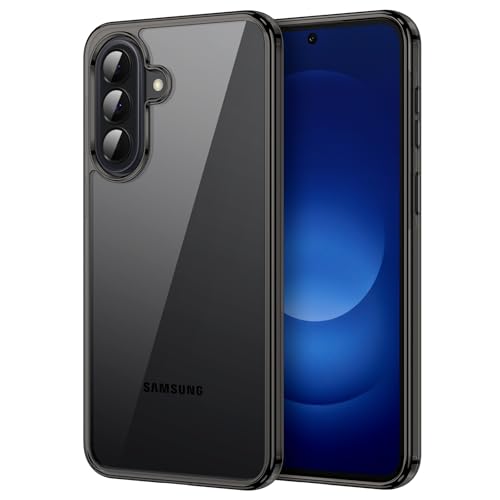 JETech Case for Samsung Galaxy A37, Anti-Yellowing, Black | Shockproof Protection, Scratch Resistant Hard PC Back, Durable Transparent TPU Bumper - color: Black, size: Galaxy A37