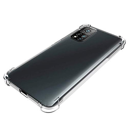 USTIYA Case for Xiaomi Mi 10T 5G y 10T Pro 5G y K30 Case Clear TPU Four Corners Protective Cover Transparent Soft funda