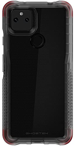 Ghostek Covert Clear Pixel 5a Case with Super Slim Fit Design and Secure Hand Grip Tough Shockproof Heavy Duty Protection Wireless Charging Compatible Cover for 2021 Google Pixel 5a (6.2 Inch) (Smoke) - color: Smoke, size: Pixel 5a