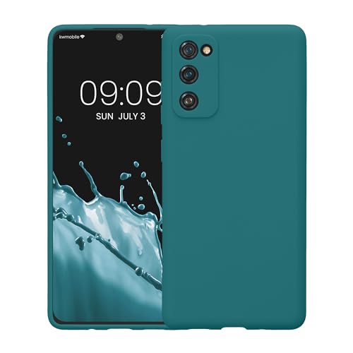 kwmobile Case Compatible with Samsung Galaxy S20 FE Case - Protective Slim TPU Phone Cover - Soft Matte Finish - Teal Matte - color: teal matte, size: Galaxy S20 FE