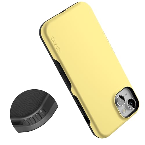 Casely iPhone 15 Plus Case | Butter Me Up | Butter Yellow | Bold Protective Design | Compatible with MagSafe - color: Butter Me Up | Butter Yellow