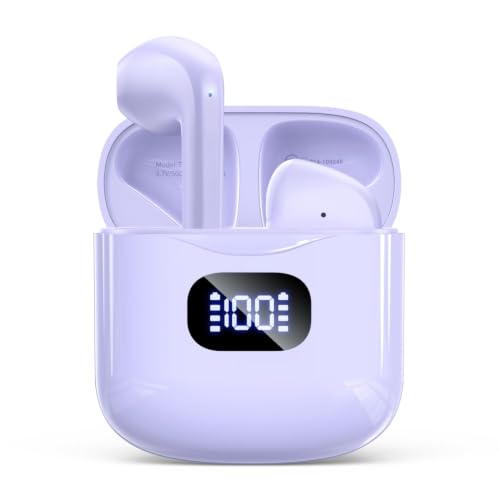 KTGEE Wireless Earbuds Bluetooth 5.3 Ear Buds Headphones, 40Hrs Playback - color: Orchid
