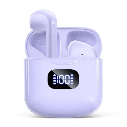 KTGEE Wireless Earbuds Bluetooth 5.3 Ear Buds Headphones, 40Hrs Playback - color: Orchid
