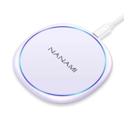 NANAMI 10W Max Wireless Charger Pad for iPhone, Samsung and Other Devices - color: Purple