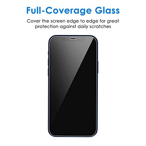 JETech One Touch Screen Protector for iPhone 12/12 Pro, 2-Pack - size: iPhone 12/12 Pro