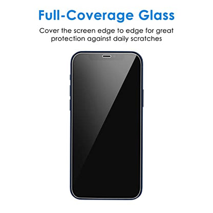 JETech One Touch Screen Protector for iPhone 12/12 Pro, 2-Pack - size: iPhone 12/12 Pro