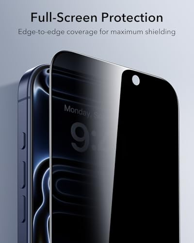 ESR 3 Pack for iPhone 17 Pro Privacy Screen Protector, Classic - size: iPhone 17 Pro 6.3 inch