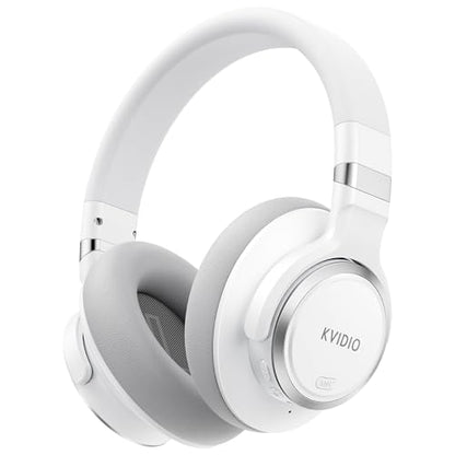 KVIDIO Hybrid Active Noise Cancelling Headphones Over Ear - color: White