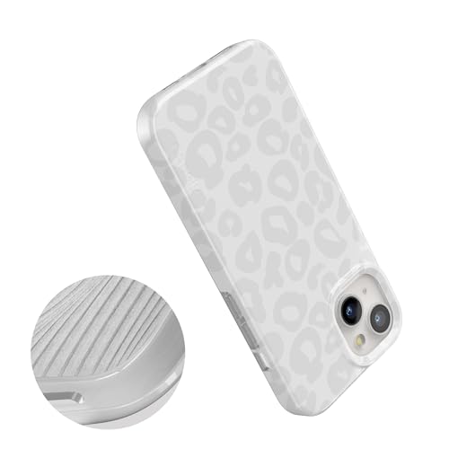 Casely iPhone 15 Plus Case | Into the Wild | White Snow Leopard | Compatible with MagSafe | Classic Ultra Slim Design - color: Into the Wild | White Snow Leopard