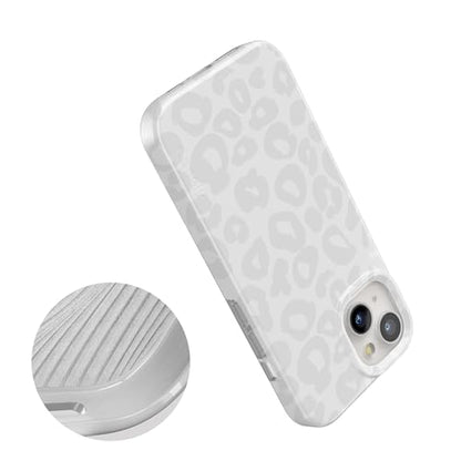 Casely iPhone 15 Plus Case | Into the Wild | White Snow Leopard | Compatible with MagSafe | Classic Ultra Slim Design - color: Into the Wild | White Snow Leopard
